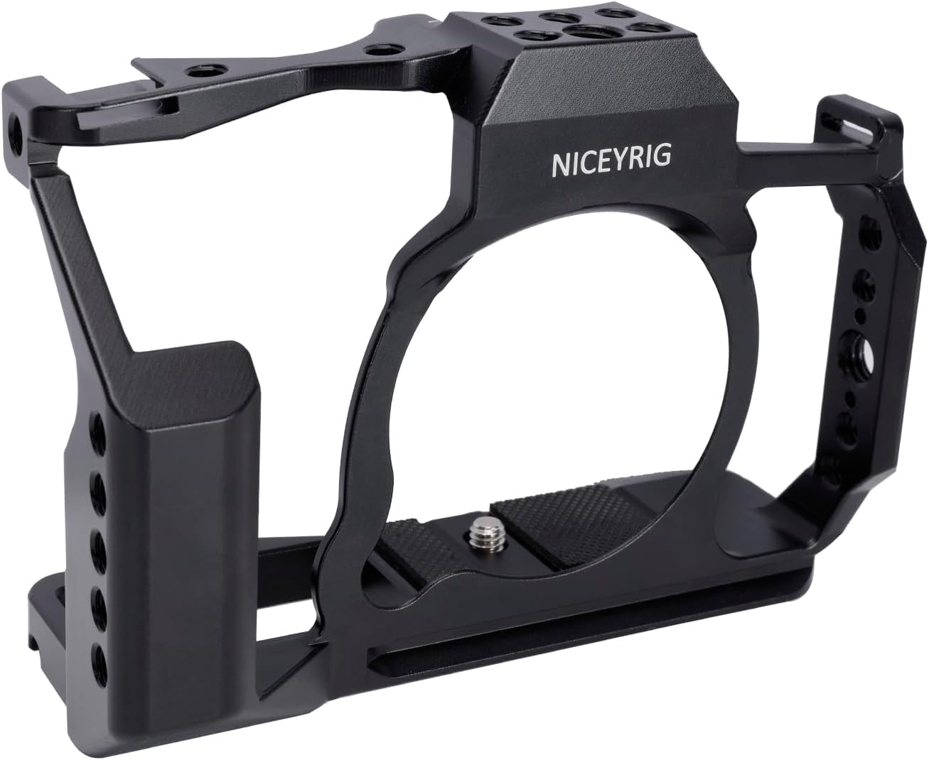 NICEYRIG Jaula completa para cámara sin espejo FUJIFILM XT-5 con empuñadura, placa de liberación rápida para Arca-Swiss, múltiples puntos de montaje
