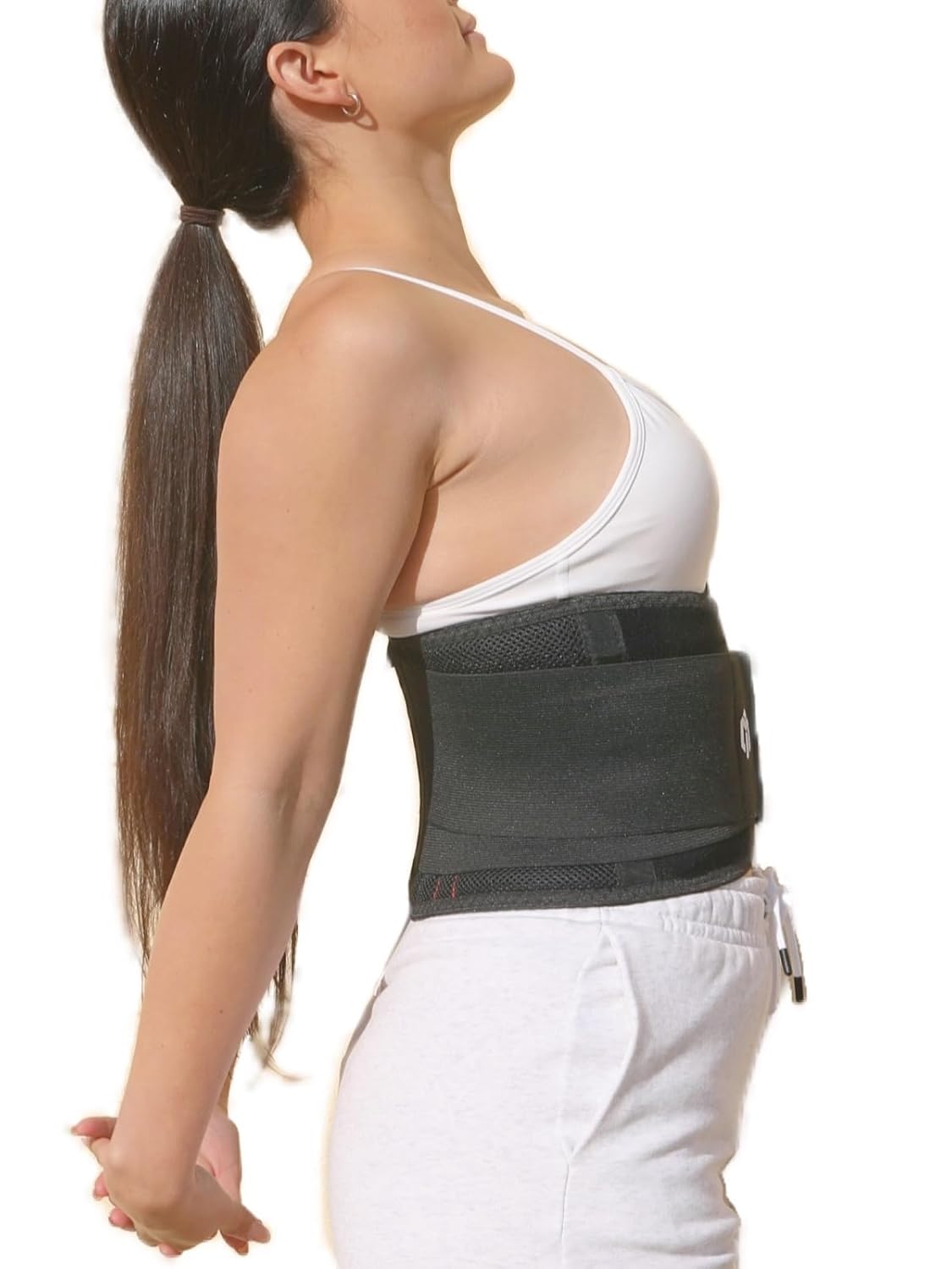 MOTEK Soporte de espalda para hombres y mujeres (mediano de 28 a 36 pulgadas)  Soporte lumbar para aliviar el dolor de espalda baja  Soporte lumbar