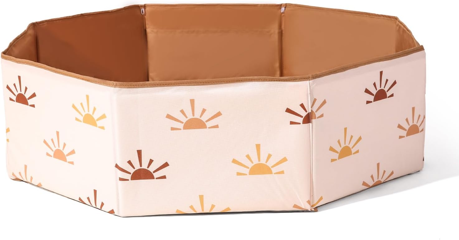 GOGOSO Piscina de bolas octogonal grande, grande y portátil para niños, mascotas y más, diseño seguro y plegable, perfecto para niños pequeños