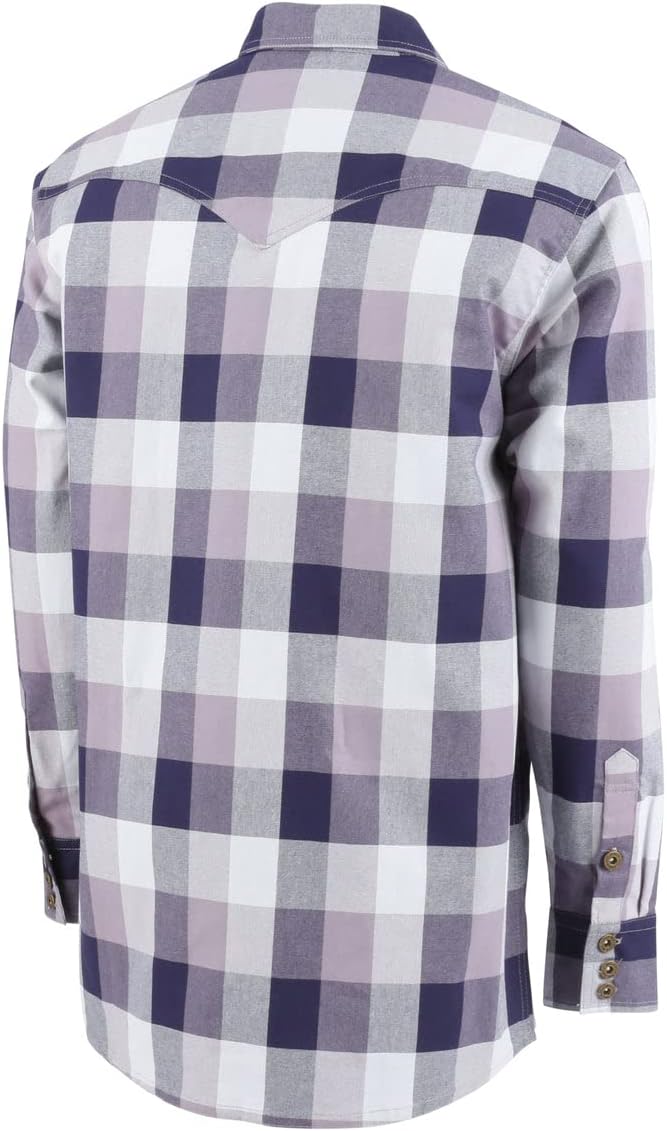 Knox Camisas FR para hombre  Camisa a cuadros resistentes a la llama botones de metal  NFPA2112 Camisa de soldadura ignífuga