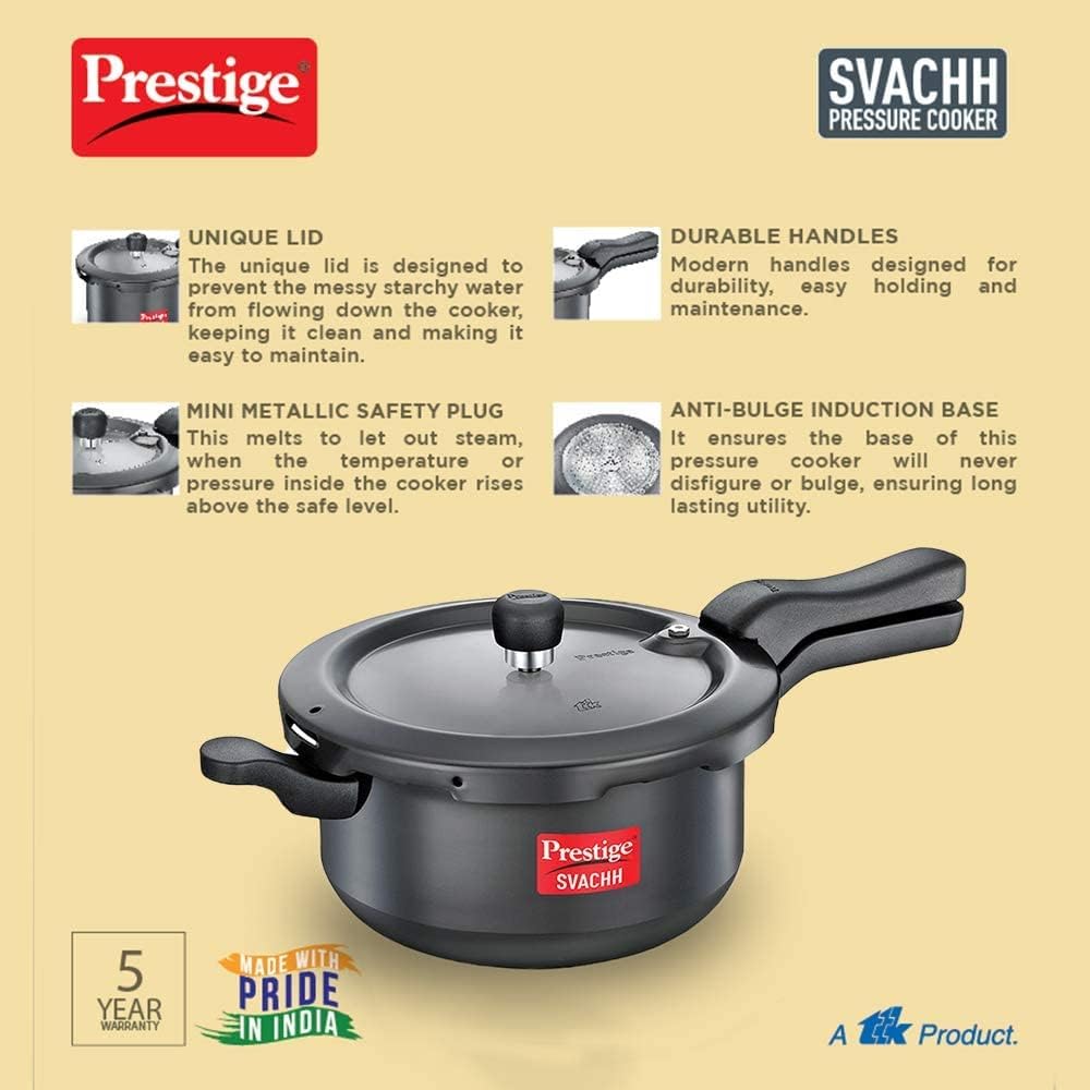 Prestige PRHASP Olla a presión de sartén senior anodizada dura