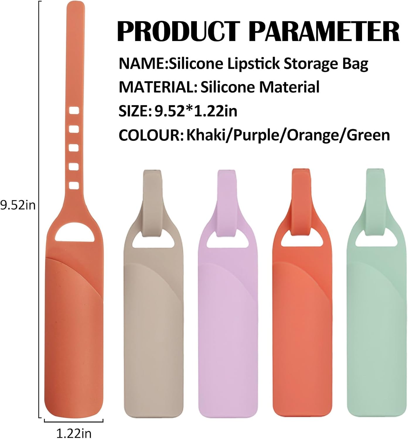 CAHOTO Bolsa de maquillaje para lápiz labial, accesorios para Stanley Cup, mini bolsa de cosméticos portátil de silicona para lápiz labial,