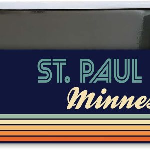 St. Paul Minnesota Souvenir – Imán rectangular para nevera, 4.75 x 2 pulgadas, diseño retro St. Paul Minnesota Souvenir – Imán rectangular para nevera, 4.75 x 2 pulgadas, diseño retro