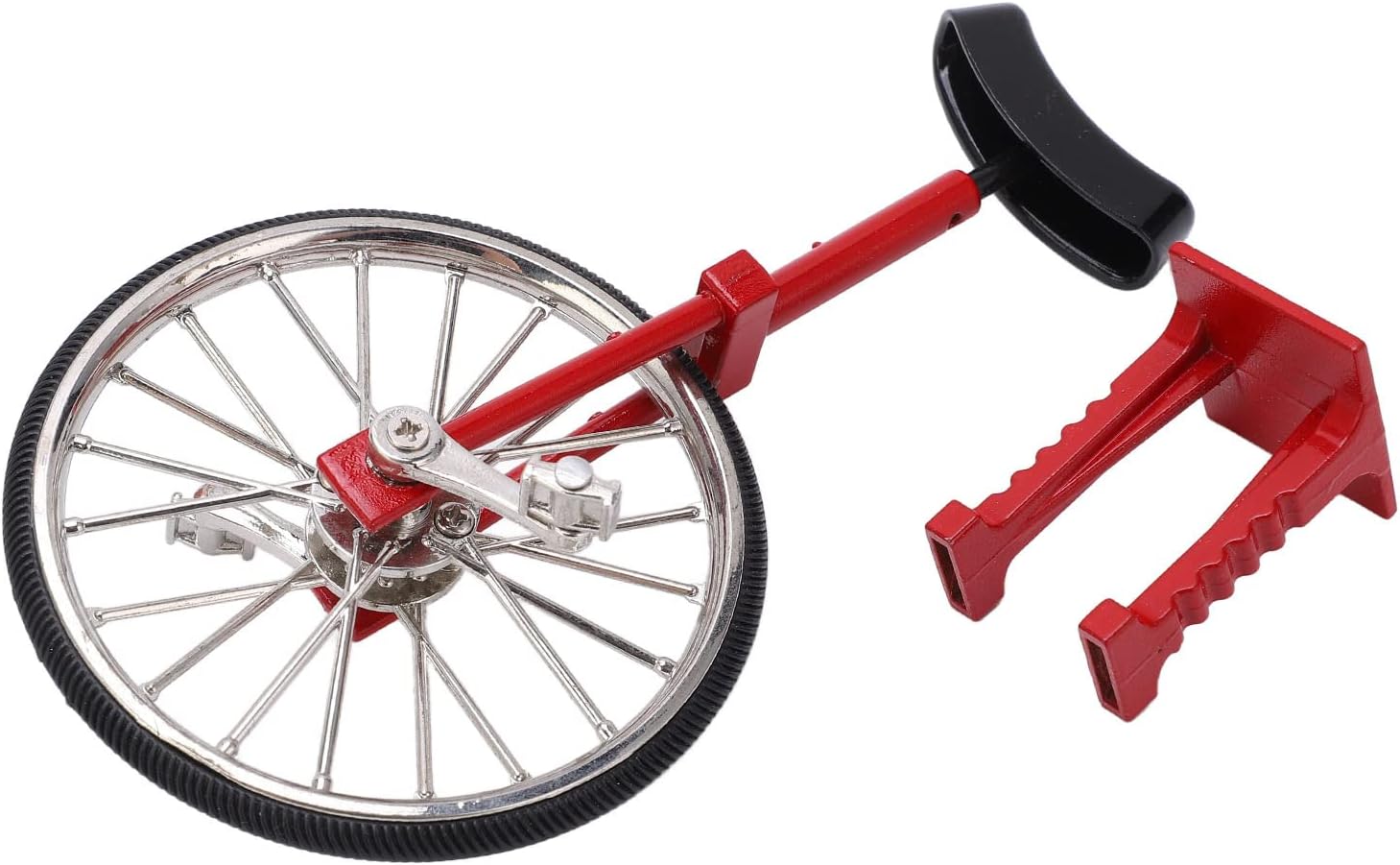 Modelo monociclo, mini adorno de bicicleta, mesa de bricolaje, modelo de una sola rueda, diseño simulado, aleación, hermoso juguete de bicicleta