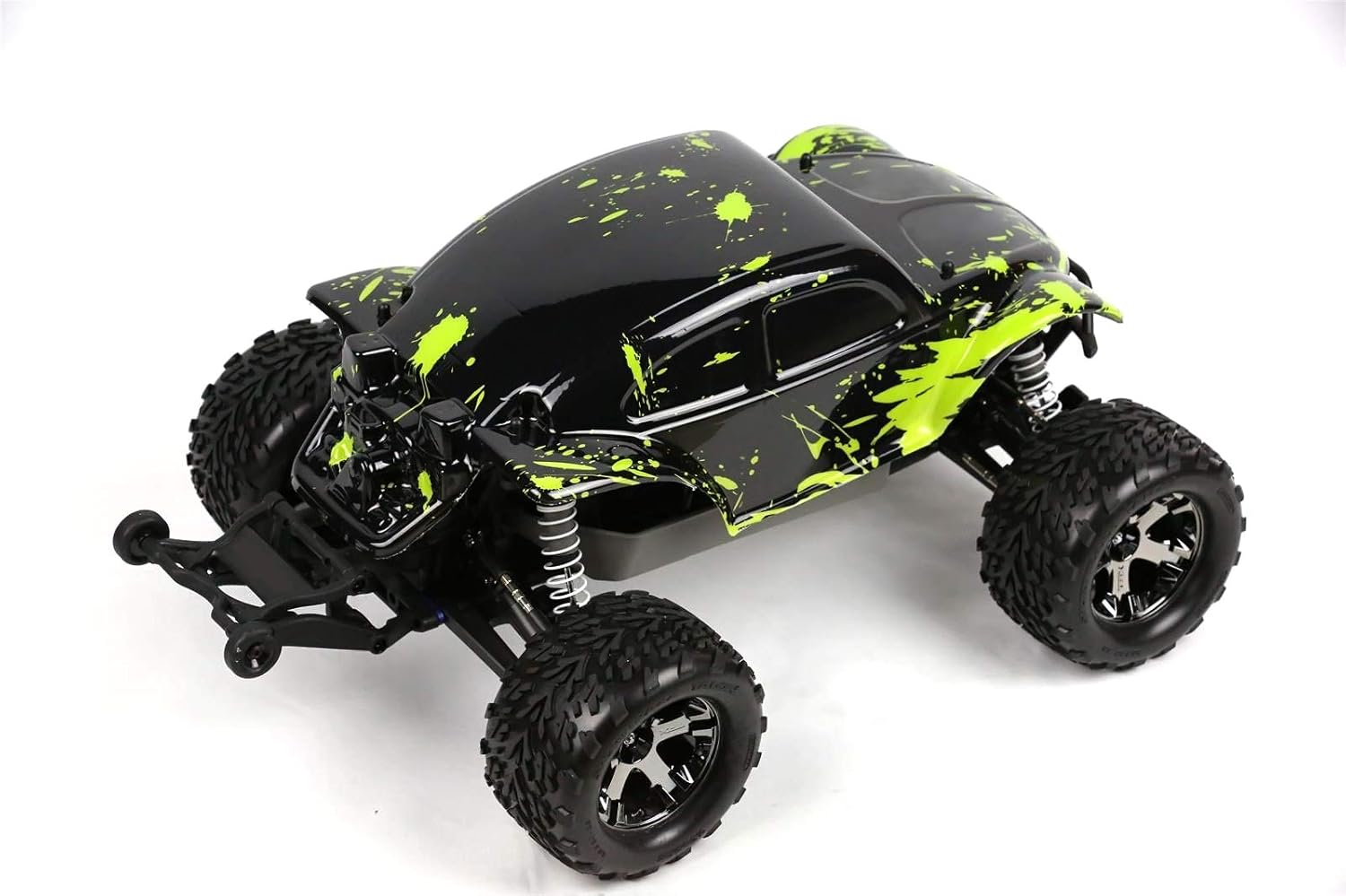 SummitLink Cuerpo personalizado verde fangoso sobre negro compatible con escala 110 RC coche o camión (camión no incluido) STB-BG-01