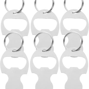 Gadpiparty 6 piezas de fichas de carrito de compras de aleación de aluminio, prácticos abrebotellas, llavero de metal antipérdida para hombres y Gadpiparty 6 piezas de fichas de carrito de compras de aleación de aluminio, prácticos abrebotellas, llavero de metal antipérdida para hombres y