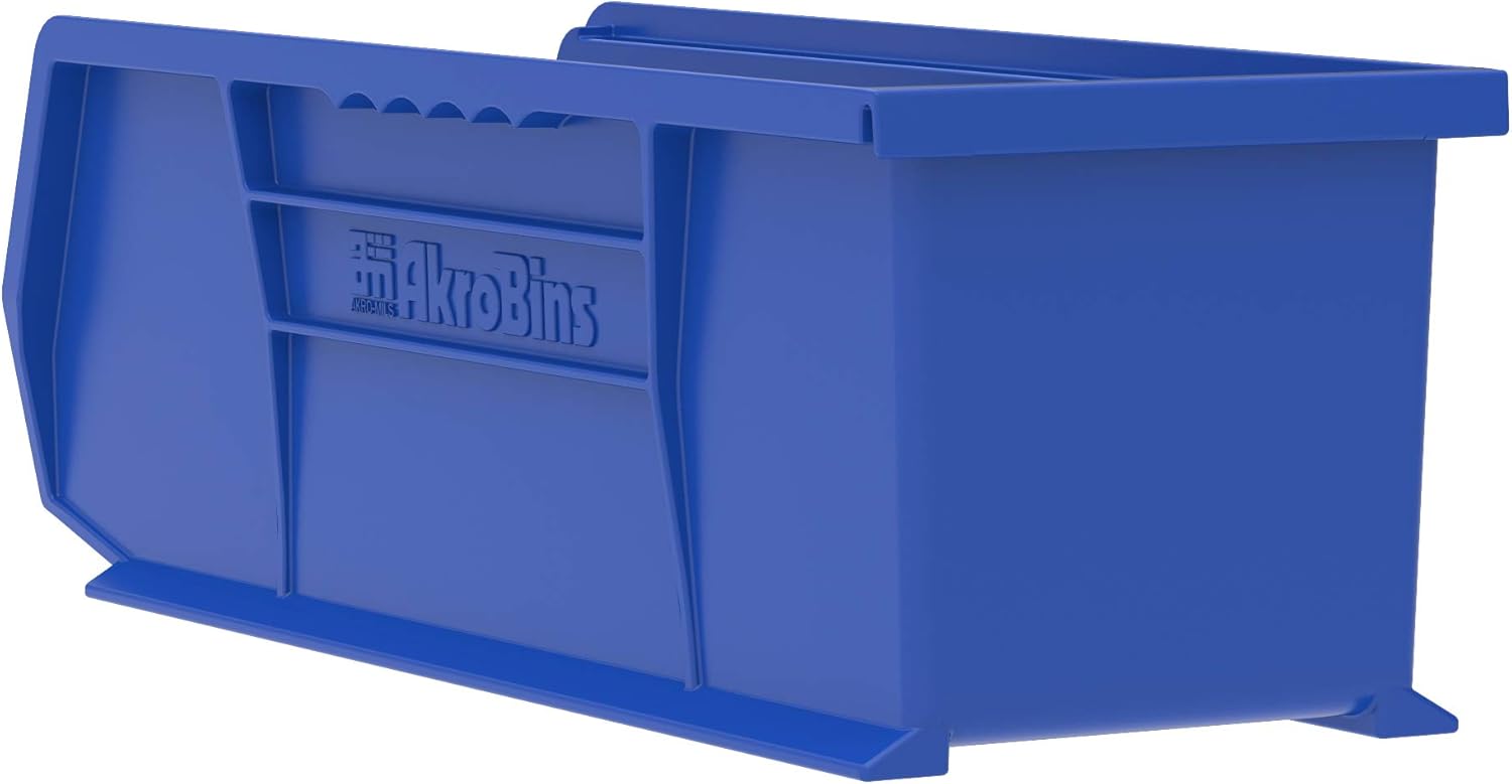 Akro-Mils 30234 AkroBins – Contenedores de almacenamiento de plástico apilables y contenedores apilables de plástico 30220 AkroBins 30220, 7 x 4 x 3