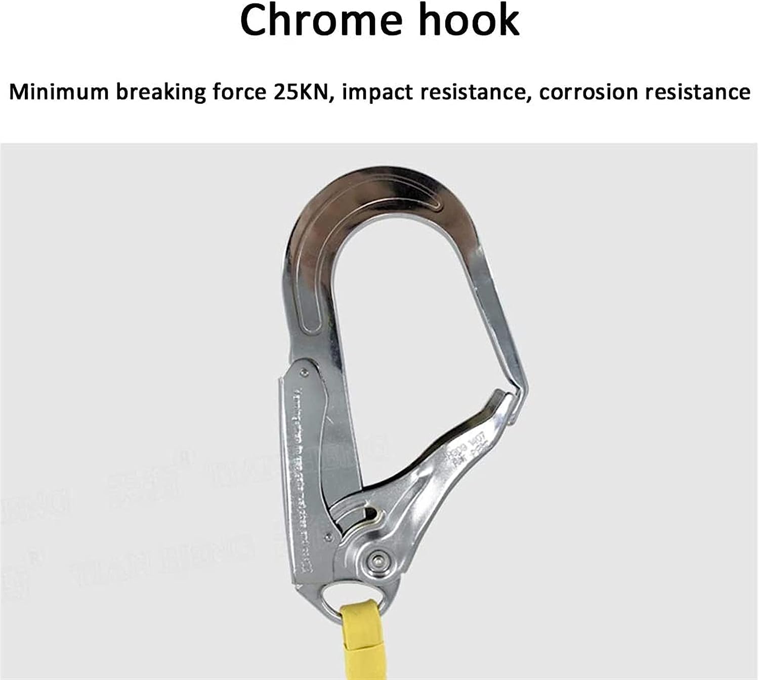 Cable de cuerda de vida auto retráctil, cordón de seguridad retráctil con mosquetón, equipo industrial de seguridad para construcción de techos,