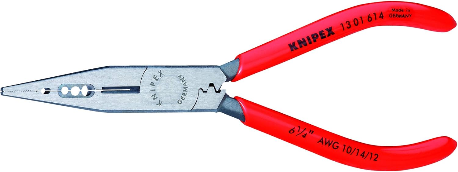 Knipex 13 01 614 SBA, Alicates 4 en 1 para electricistas de 6 14 pulgadas