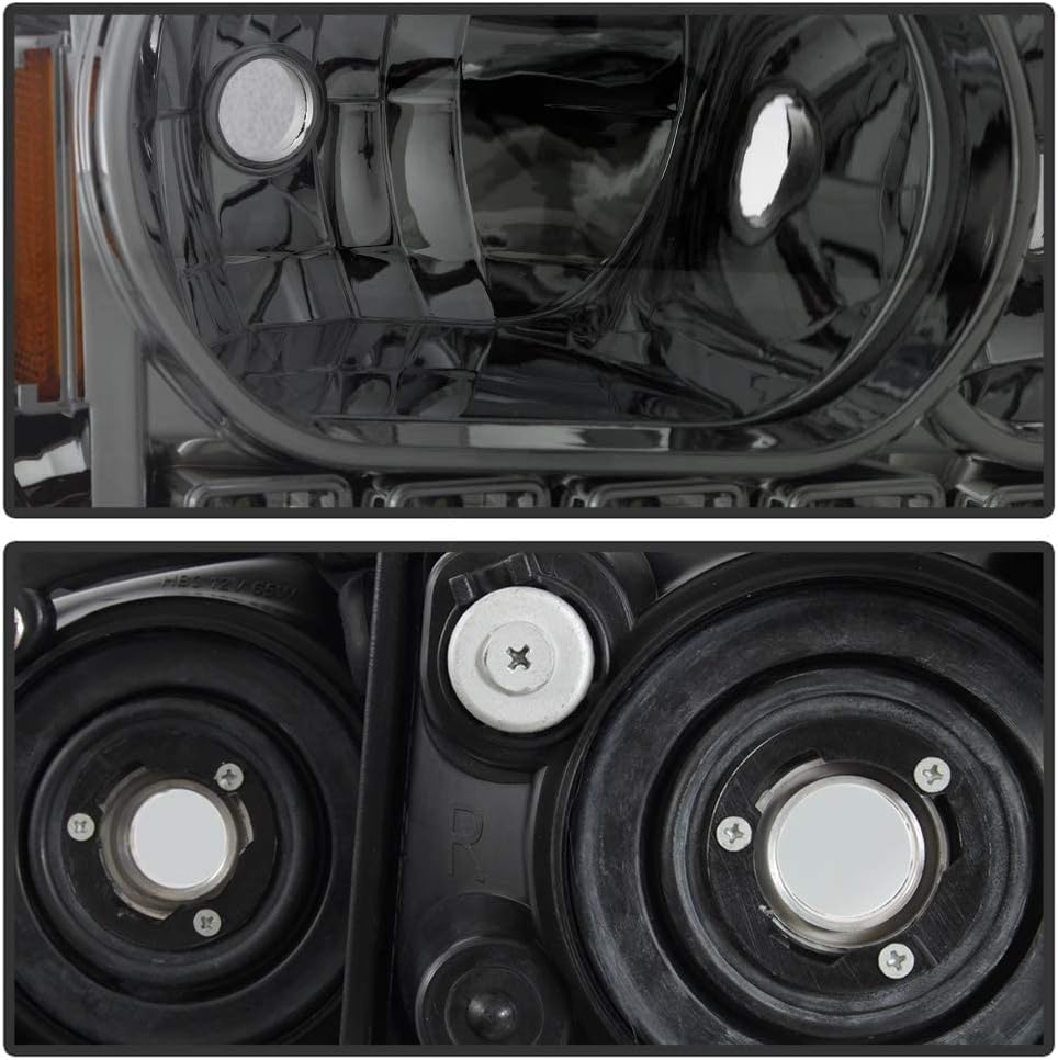 ACANII – Faros delanteros LED ahumados 2006-2010 Dodge Charger DRL con luces de señal de esquina integradas para el lado del conductor y del pasajero