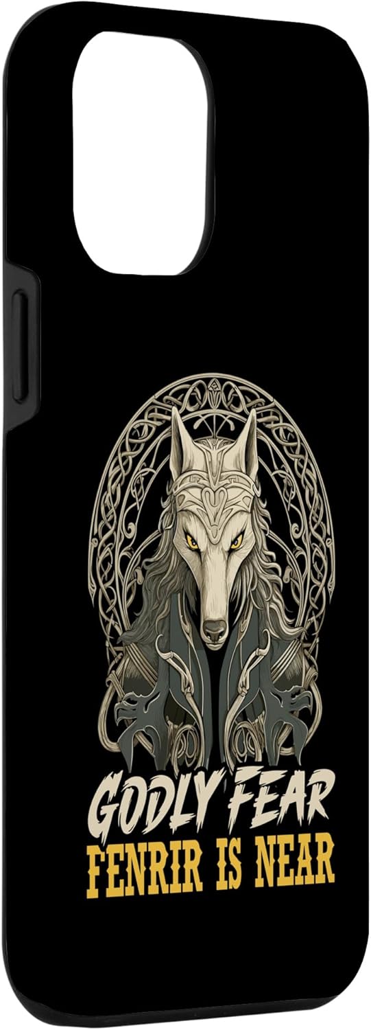 Funda para iPhone 14 Pro Max Fenrir Wolf Viking Orgullo escandinavo Norsemen Odines Wolf