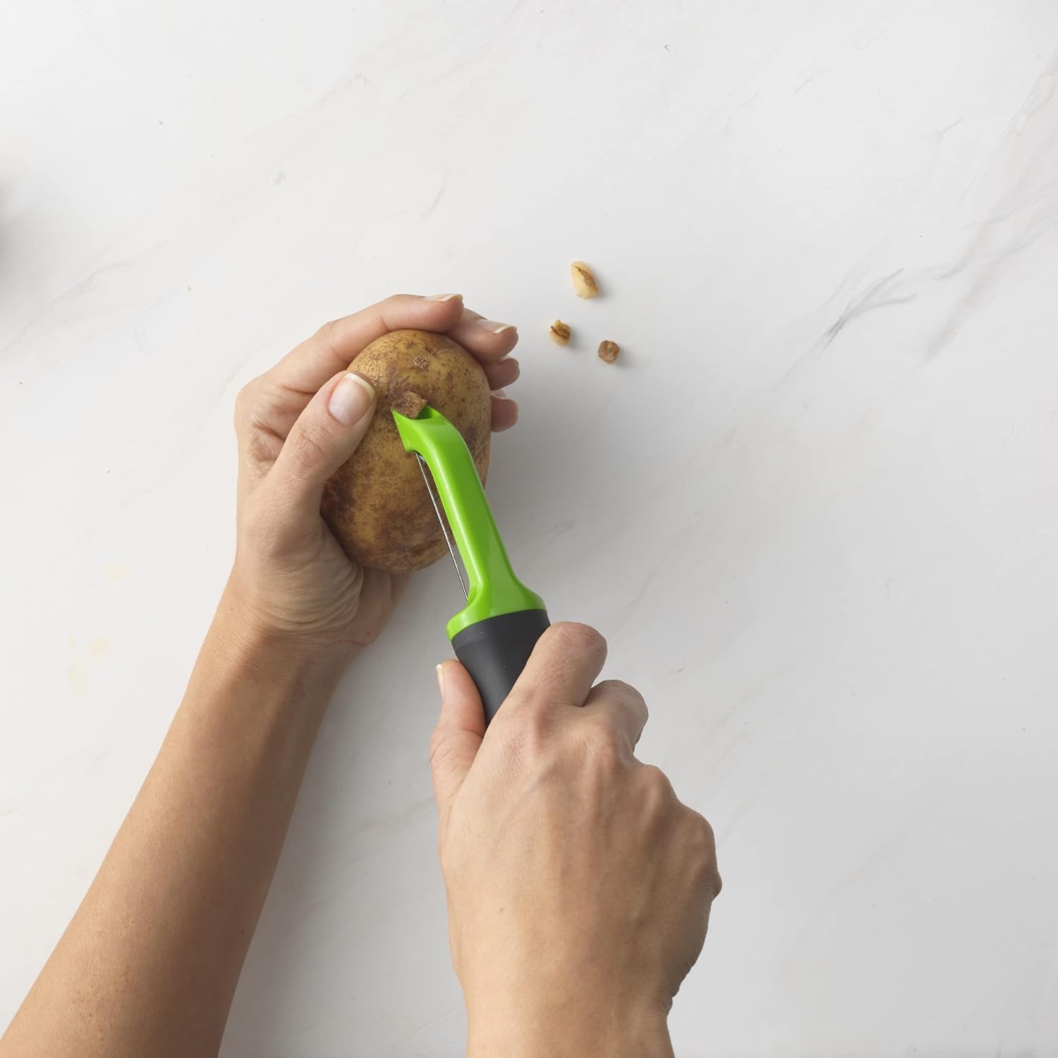 Good Cook 20356 – Pelador giratorio, mediano, color plateado