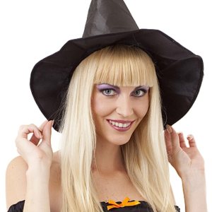 Halloween Witch Hat, 1 Pcs Black Witch Costume Accessory for Halloween Witch Cosplay Party Favor Holiday Decoration Halloween Witch Hat, 1 Pcs Black Witch Costume Accessory for Halloween Witch Cosplay Party Favor Holiday Decoration