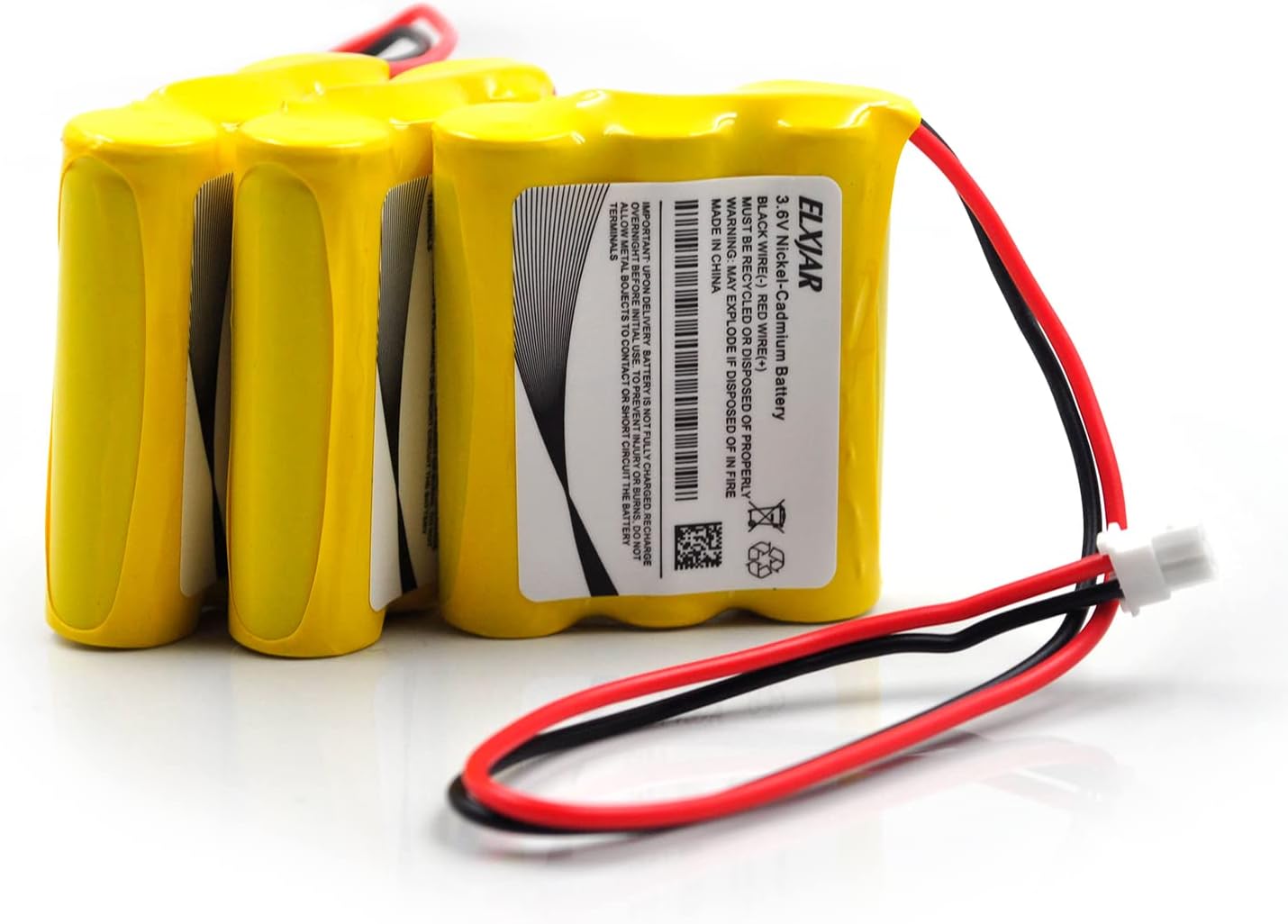 elxjar Paquete de 3 baterías de repuesto para Saft B15CS03 AA B15CS03 Ni-CD de 3.6 V 1000 mAh para Saft B15CS03, luz de emergencia y salida,