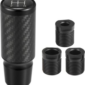 ACROPIX Pomo de palanca de cambios universal de aluminio modificado de 5 velocidades, perilla de palanca de cambios manual automática para ACROPIX Pomo de palanca de cambios universal de aluminio modificado de 5 velocidades, perilla de palanca de cambios manual automática para