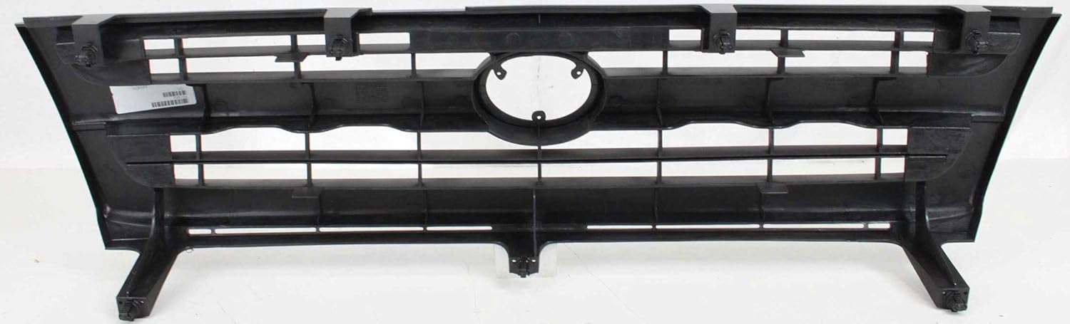 Evan-Fischer – Conjunto de parrilla compatible con Toyota Tacoma 1997-2000 con carcasa plateada pintadainserto negro pintado 2WD