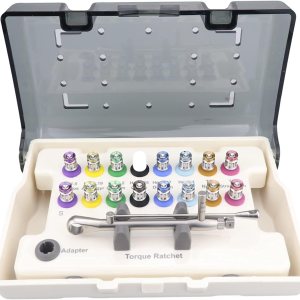 Juego de herramientas de reparación universal Dental para implantes, destornilladores, kit de prótesis colorido, juego de llaves dinamométricas, 16 Juego de herramientas de reparación universal Dental para implantes, destornilladores, kit de prótesis colorido, juego de llaves dinamométricas, 16