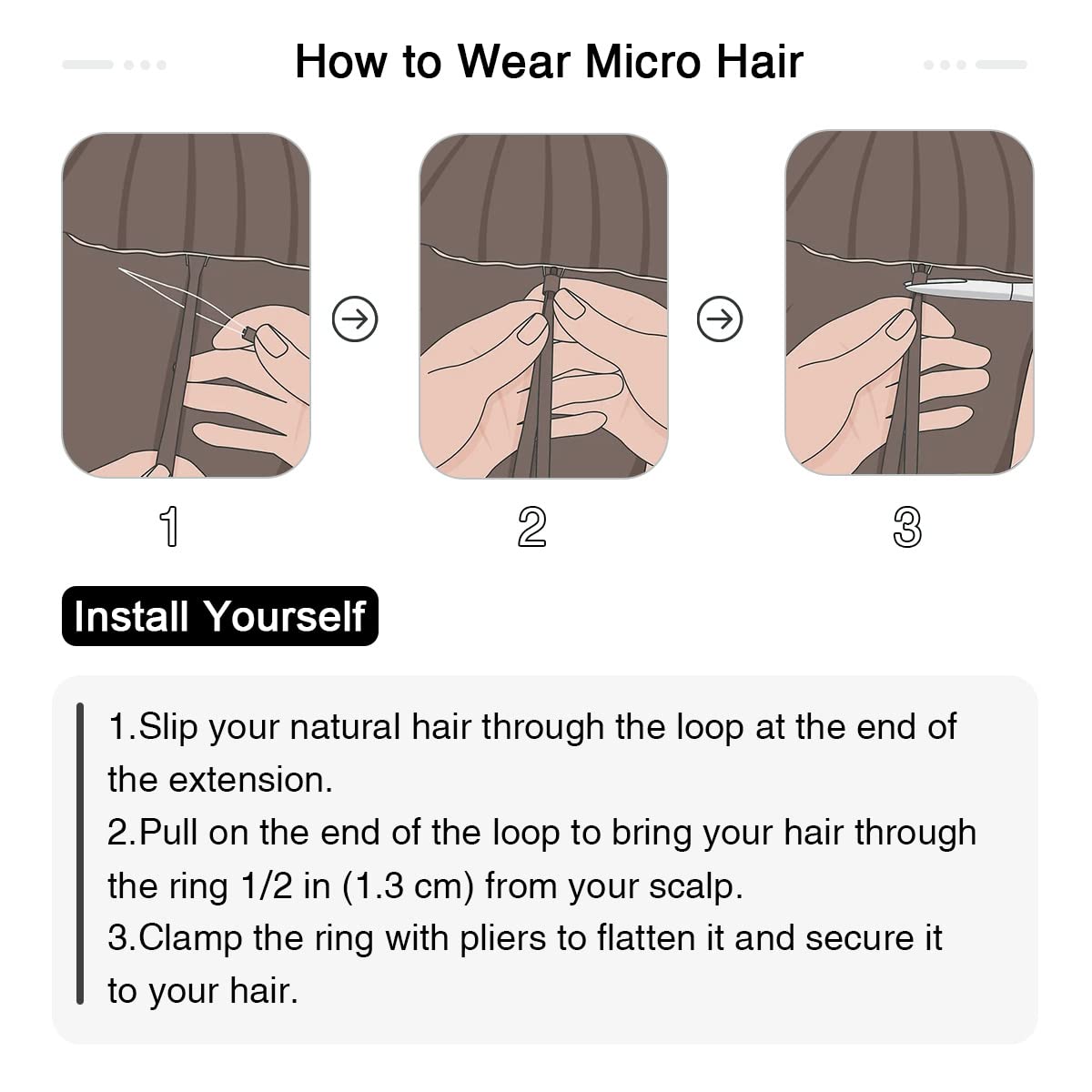 SUYYA Micro Links – Extensiones de cabello humano de color rubio platino, micro bucle, extensiones de cabello humano lacio, 50 hebras, 1.41