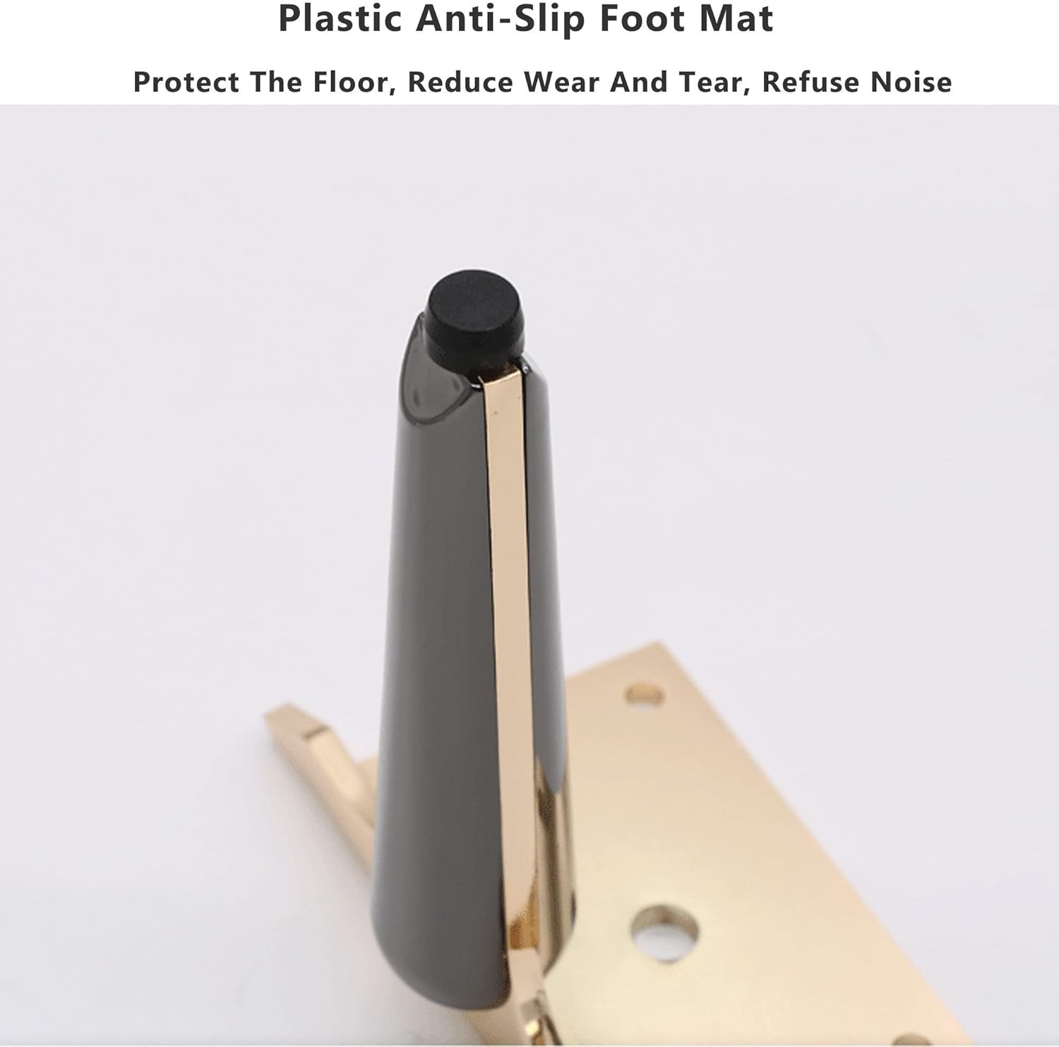 JIVIAL Patas para muebles, patas de repuesto de sofá de metal con patas antideslizantes, juego de 4, patas gruesas para muebles, pies ligeros de