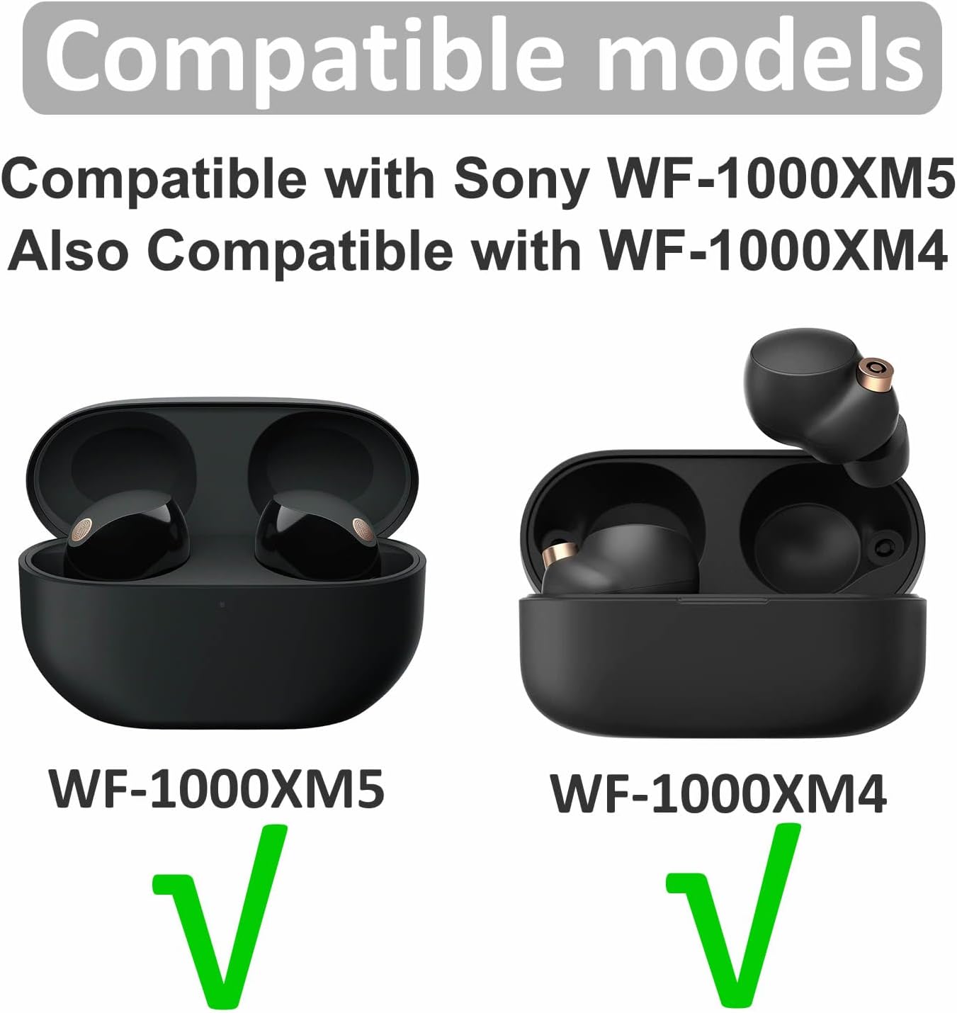 IiEXCEL 6 pares de puntas de espuma viscoelástica WF-1000XM5, repuesto SML Cancelar ruido, ajuste cómodo sin silicona para el dolor, almohadillas