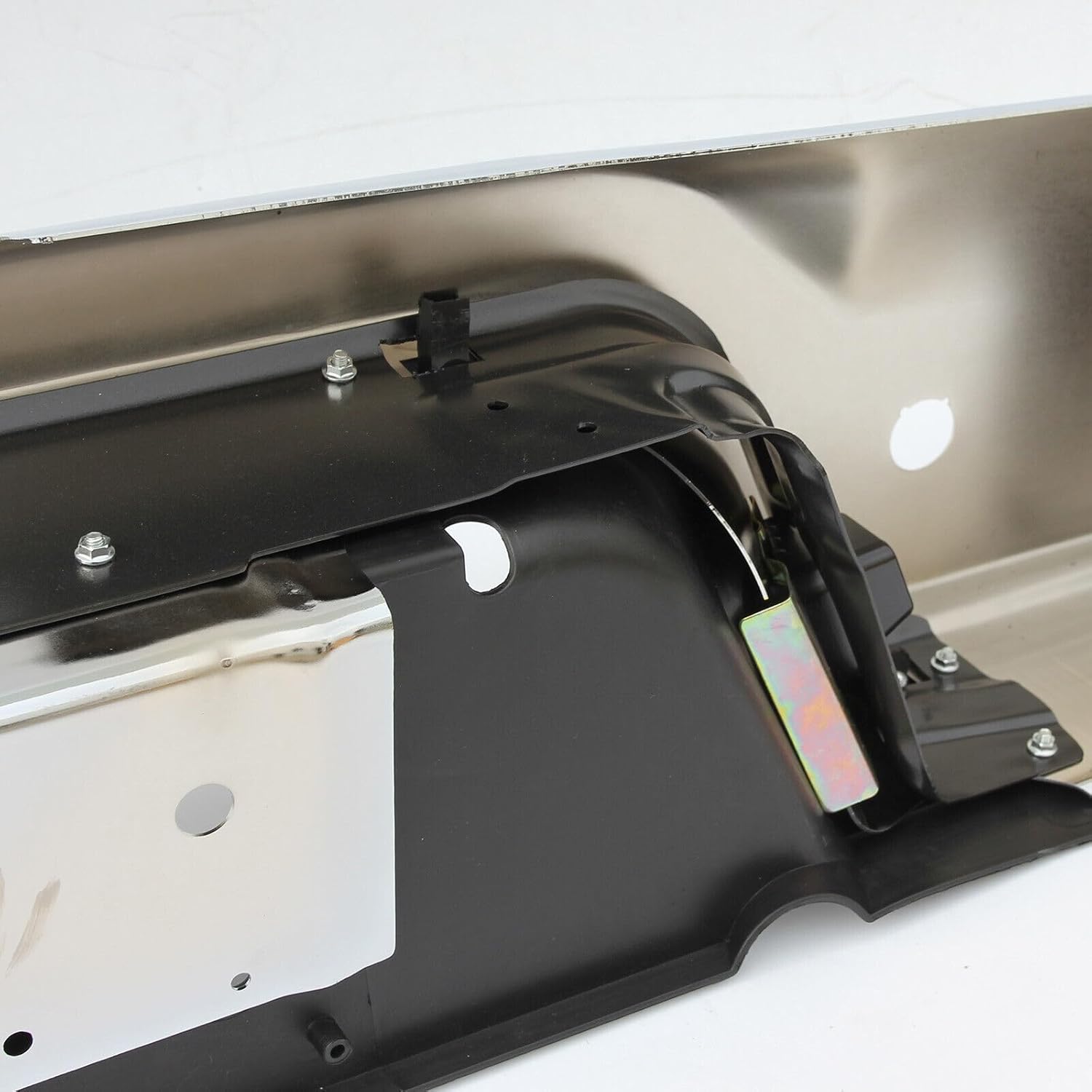 Parachoques trasero cromado para Dodge Ram 1500 2009-2018, Ram 2500 3500 2010-2012, con orificios de sensor de ayuda de estacionamiento, sin escape
