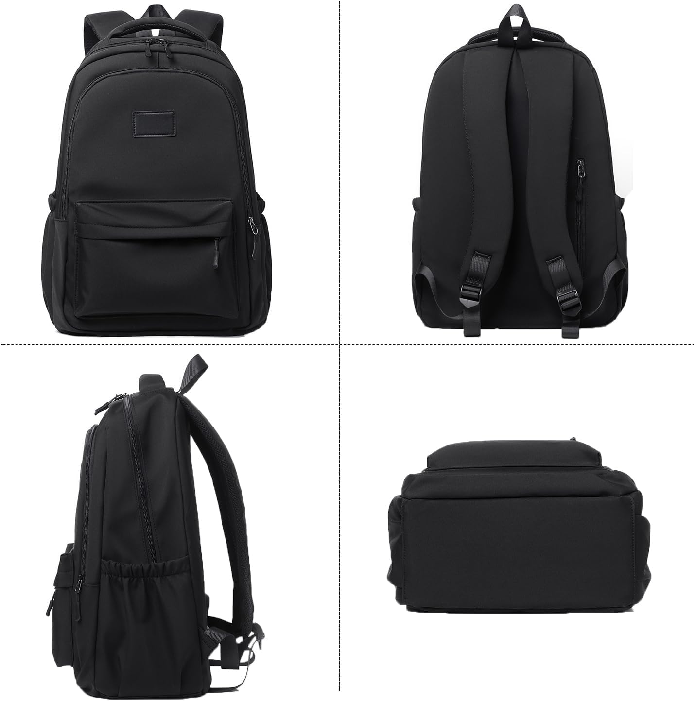 Mochila de viaje unisex para computadora portátil de 15.6 pulgadas, ligera, 25 L, mochila de gran capacidad, Gris, Mochilas de viaje