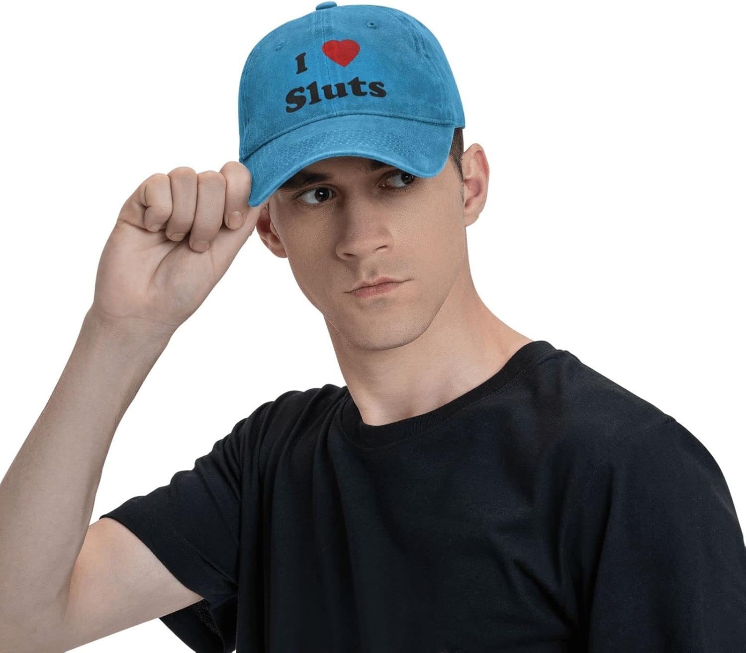 Sombrero I Love Sluts I Love Hot Sluts Sombrero de vaquero Hombres Gorra de béisbol Vintage Mujeres Trucker Hat Dad Cap Cola de caballo Sombrero