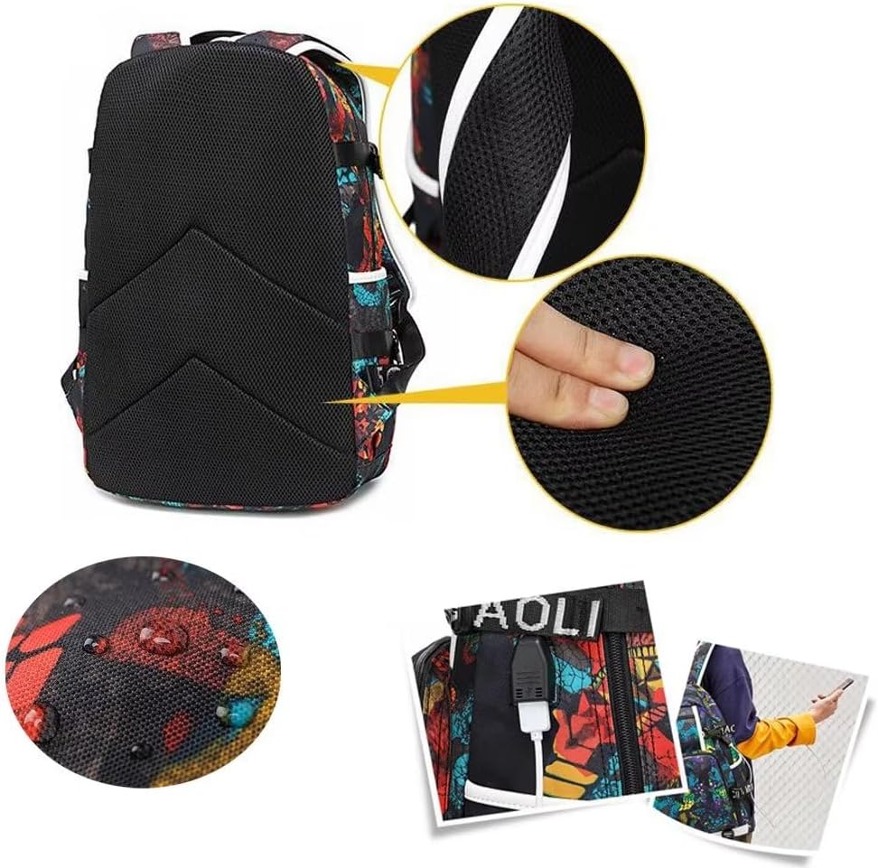 Jugador de Fútbol M-essi Mochila Multifunción Viaje Portátil Ventiladores Bolsa Multicolor Para Hombres Mujeres, Azul marino – 3, Moderno