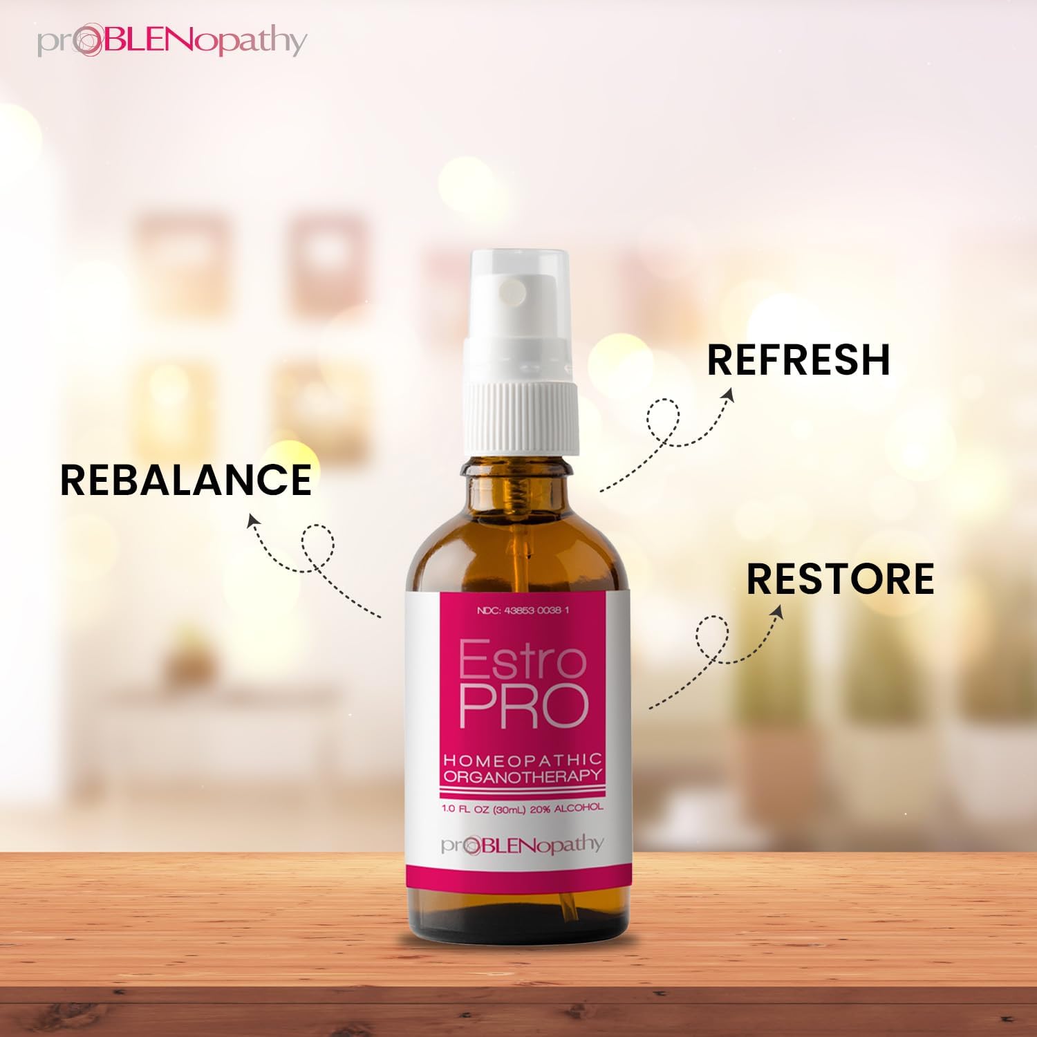 ProBLEN – Spray oral de estrógeno y progesterona para el equilibrio hormonal y el cuidado de la menopausia, 1.0 fl oz, suplemento eficaz para la