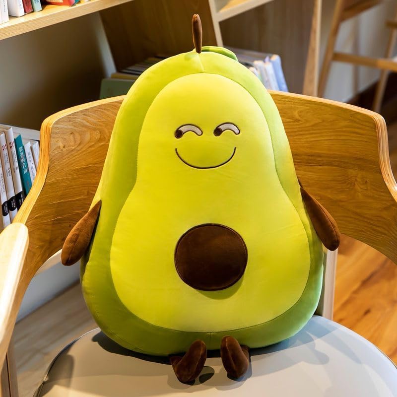 XIZHI Juguetes de peluche de aguacate de 17.8 pulgadas, peluche suave para abrazar, regalo para niños y cumpleaños de Navidad