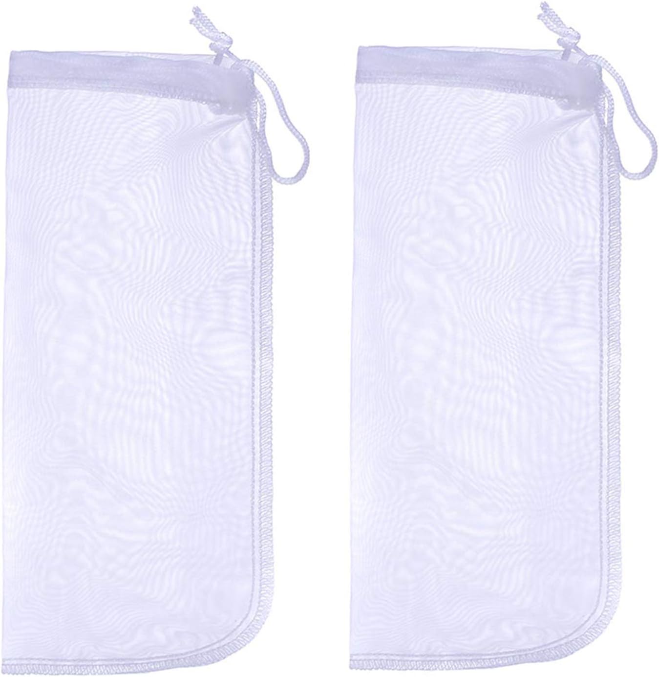 ALEGI Bolsa de filtro para medios para acuario, extra fina, reutilizable de 180 micras con cordón, bolsas de filtro de malla para filtro de resinas