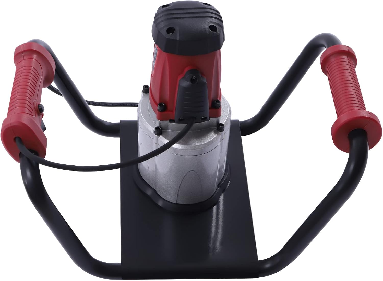 ZERNEIL Máquina eléctrica de 1500 W, perforadora de taladro ajustable de tierra de jardín de 1.6 HP con broca de 4 pulgadas, herramienta de jardín