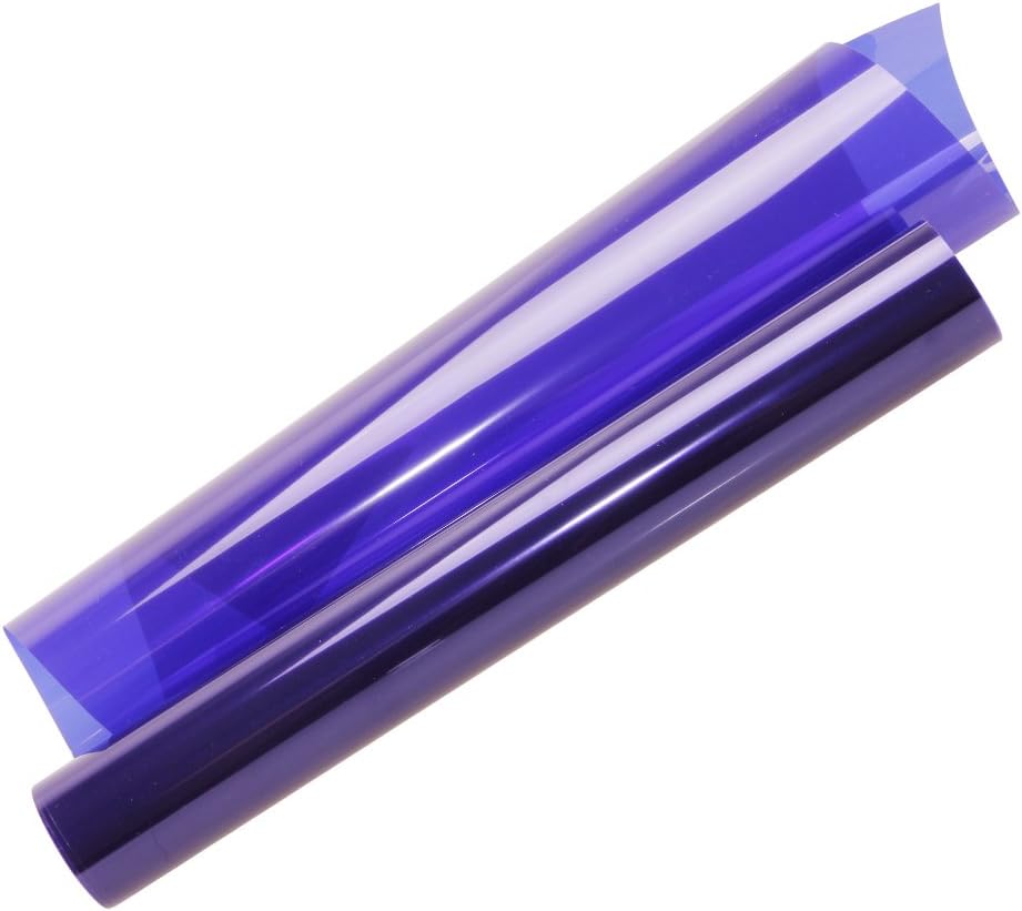 HOHOFILM Película de color transparente para ventana de 17.7 x 78.7 pulgadas, tinte de vidrio decorativo transparente, bloqueo solar, control de