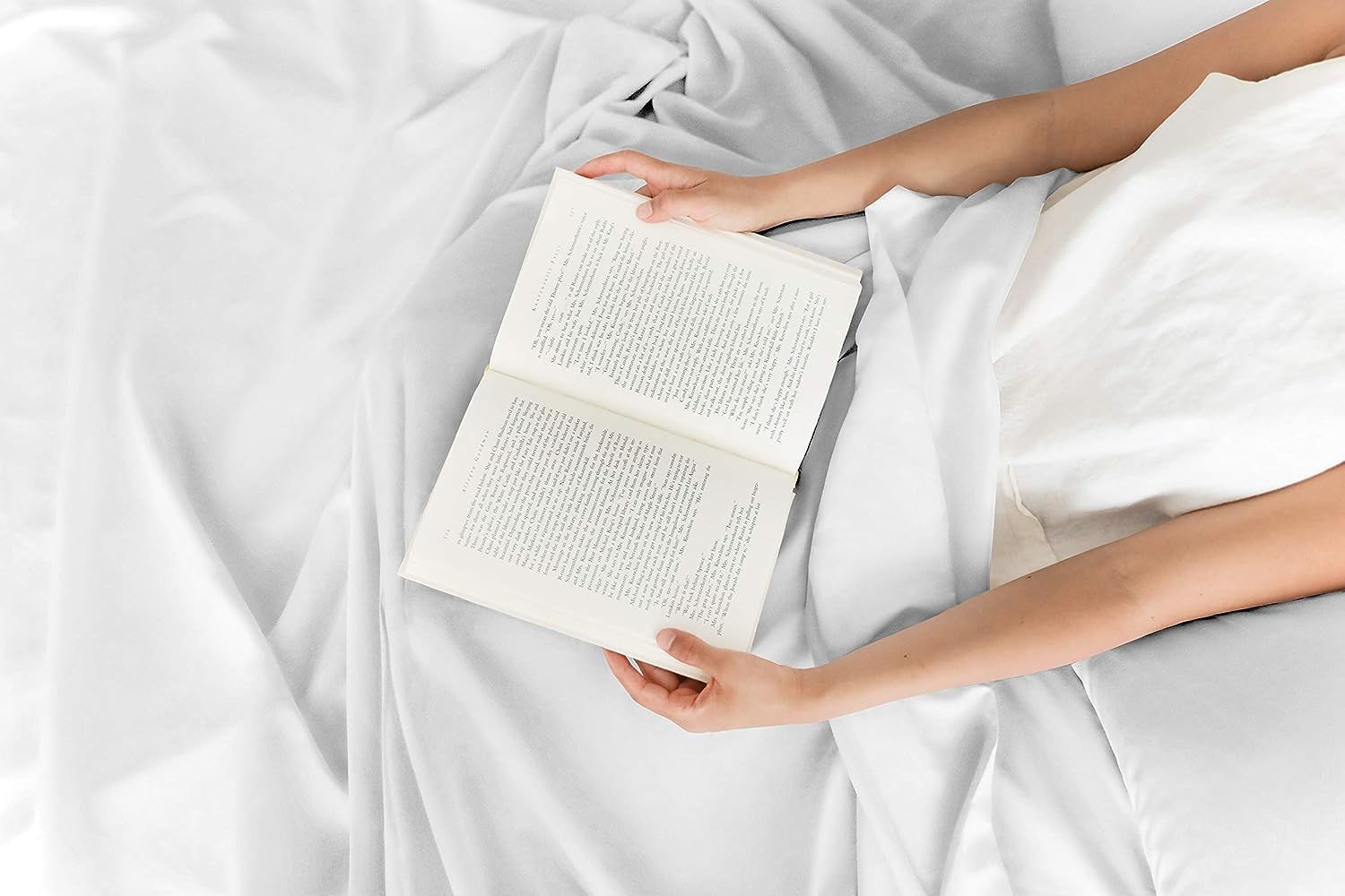CGK Unlimited – Juego de sábanas para cama de matrimonio, sábanas blancas, sábana bajera, 4 fundas de almohada, bolsillos muy profundos, de