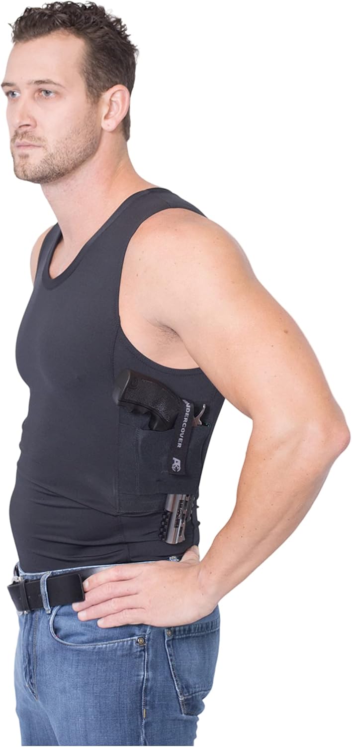 Camiseta sin mangas oculta para hombre  Funda segura para pistola  táctica y uso diario  (S-3XL)