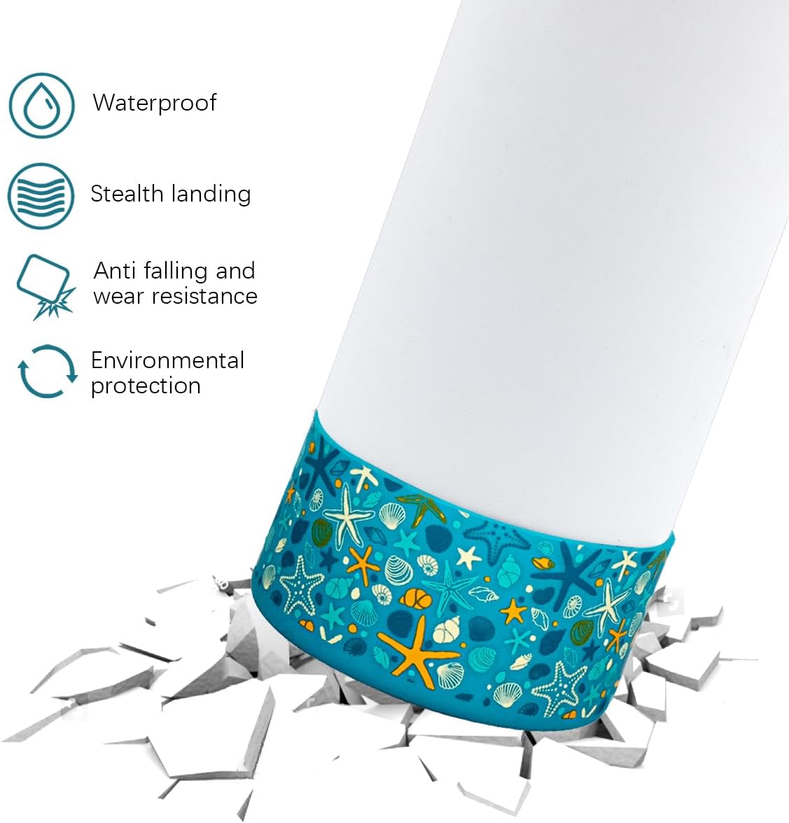 HEYSKAY Base protectora de silicona para funda de maletero de 12 a 40 onzas para vaso Stanley Hydro Flask, Yeti, Simple Modern, accesorios para