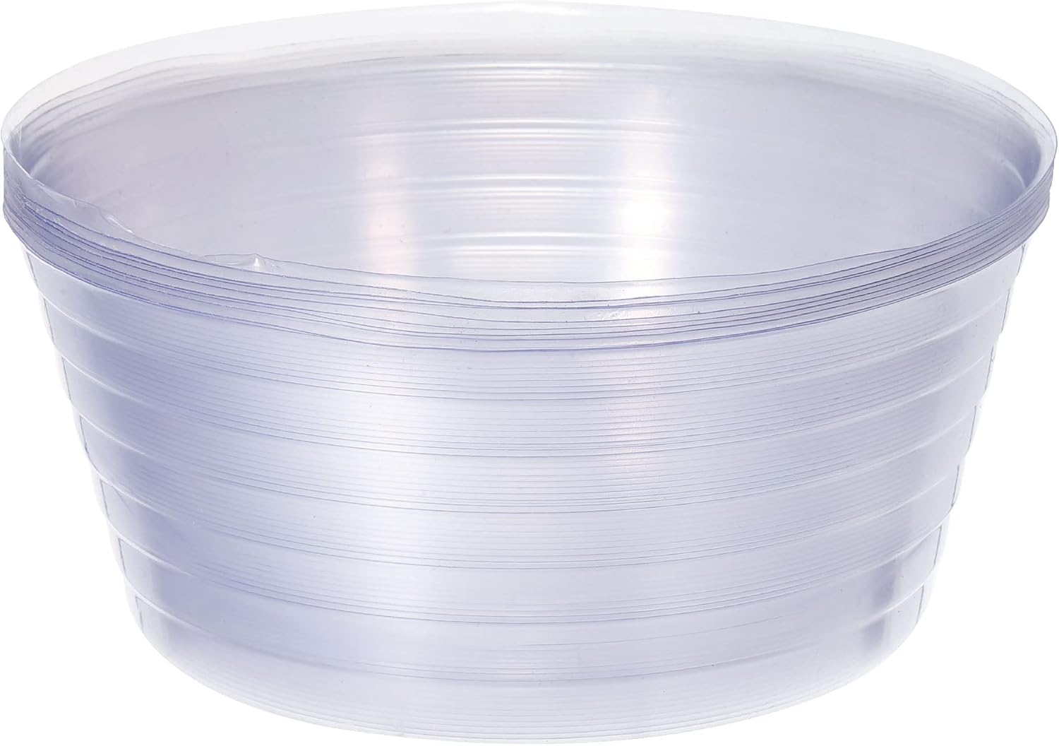 MECCANIXITY Platillo de plástico redondo para macetas de 8 pulgadas, bandeja de goteo para interiores y exteriores, transparente, paquete de 10