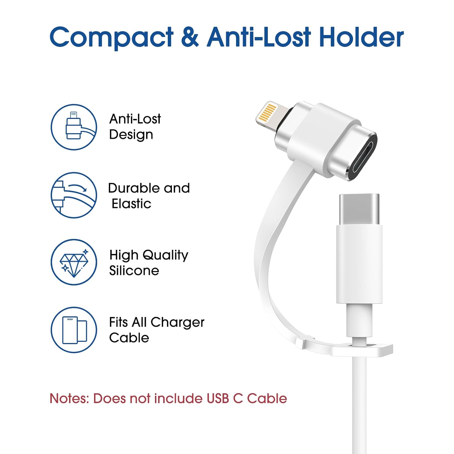 TechMatte Adaptador USB C a Lightning, paquete de 2 27 W PD de carga rápida compatible con dispositivos iPhoneiPadiPodAirPods iOS, compatible con