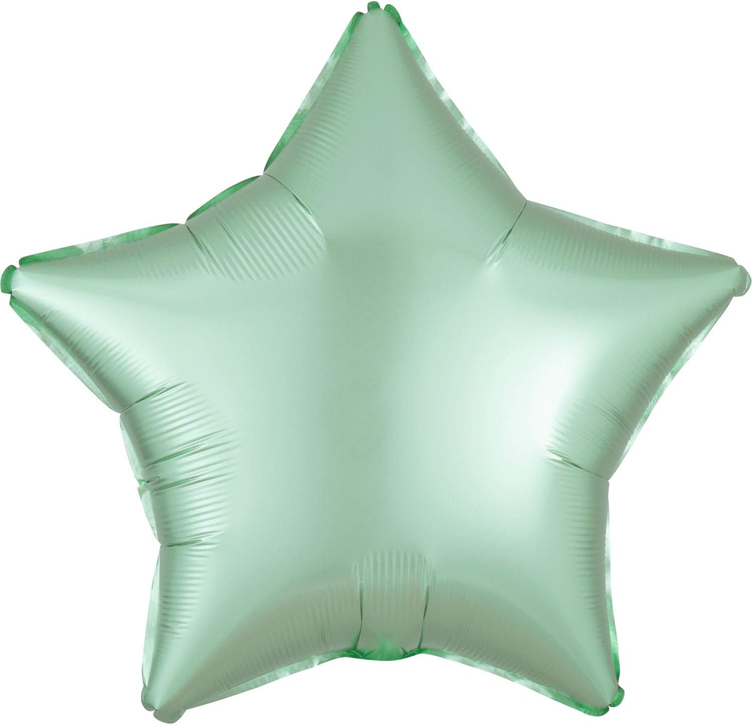 Anagram Globo de aluminio verde menta Star-Satin Luxe de 19 pulgadas