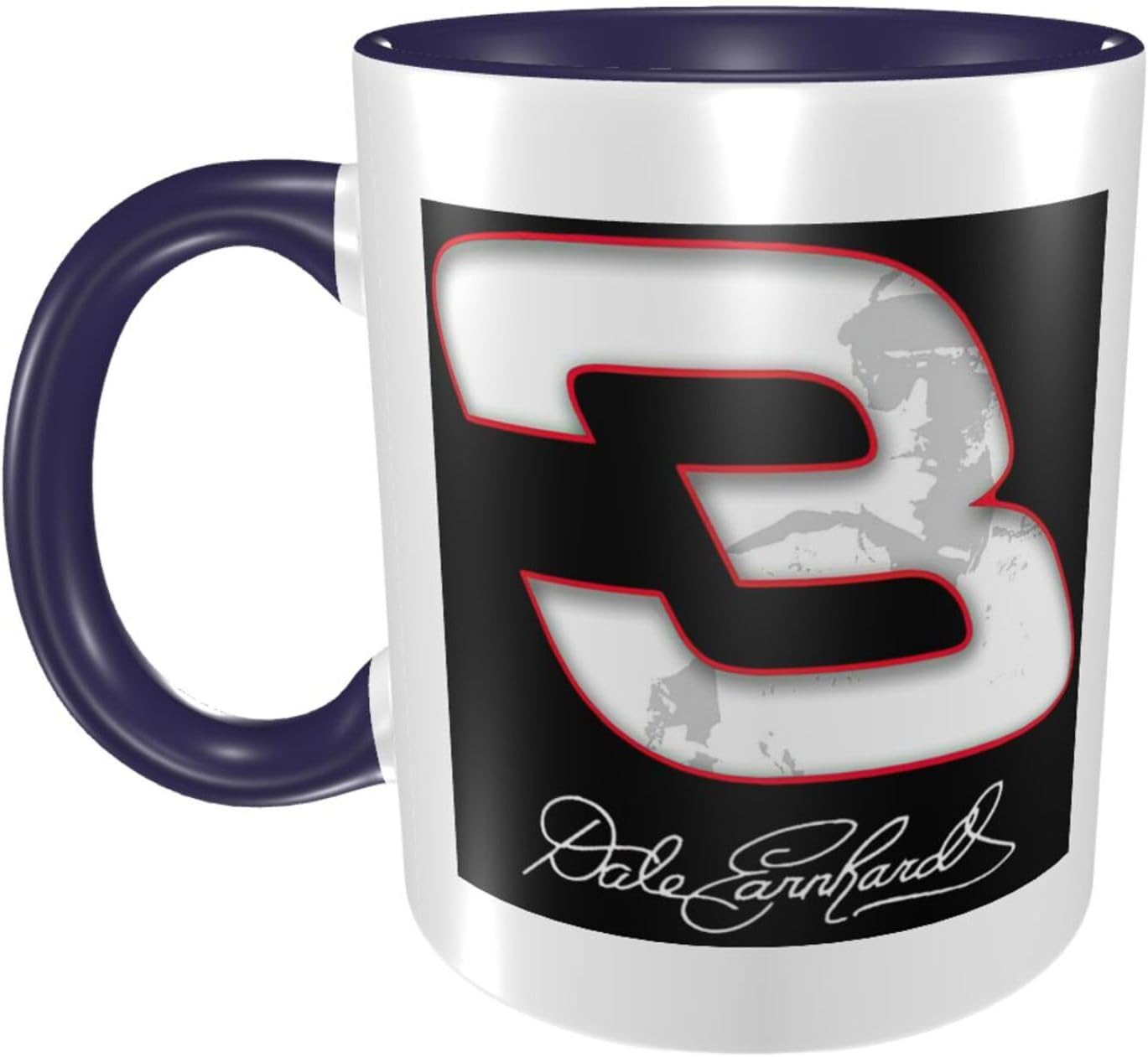Dale Racer Earnhardt Racing Champion – Tazas de café de cerámica con logotipo para oficina, hogar, regalo, té, bebidas calientes, 12 onzas
