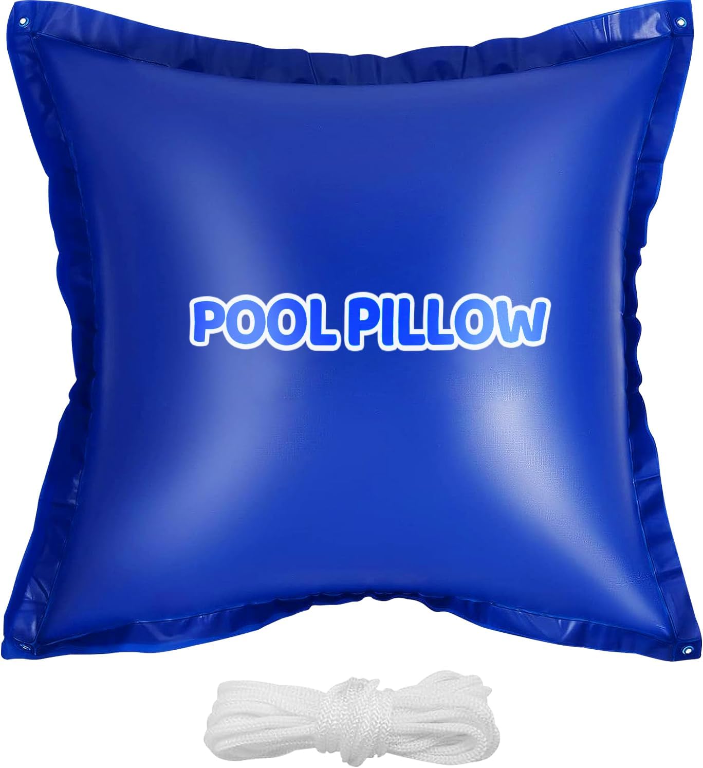 Almohadas de piscina de 4 x 4 pies para piscinas sobre el suelo, almohada de aire de PVC de 0.016 in de grosor y duradera para invernar, ecualizador
