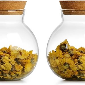 Tarro de vidrio esférico con tapa de corcho hermético, tarro de caramelo de 17 onzas, tarro de vidrio de cocina, para conservar y almacenar café, Tarro de vidrio esférico con tapa de corcho hermético, tarro de caramelo de 17 onzas, tarro de vidrio de cocina, para conservar y almacenar café,