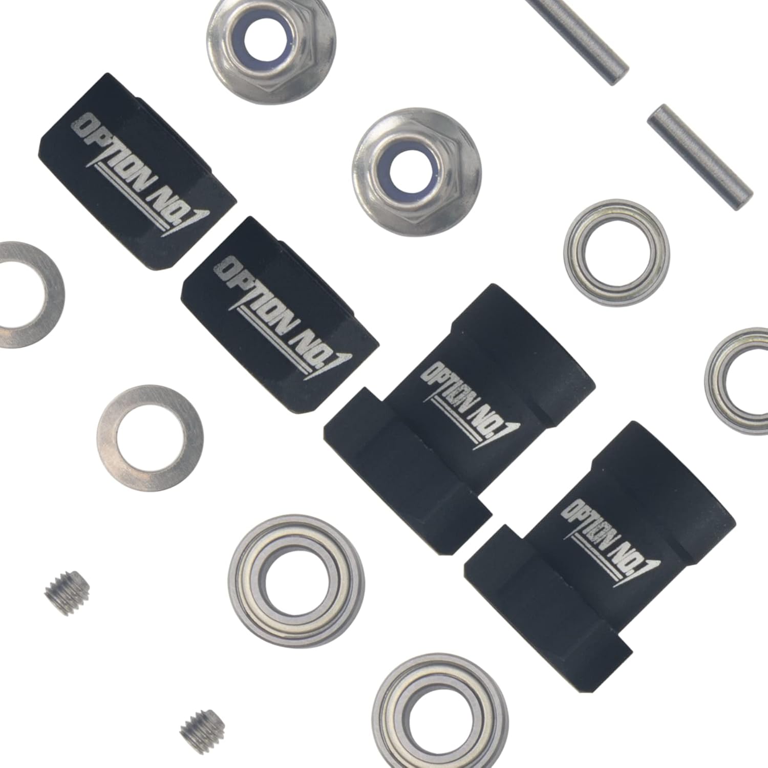 HobbyMarking Adaptador de rueda hexagonal de aluminio de 0.472in para chasis Tamiya WR-02 Wild Willy 2  VW tipo 2  Suzuki Jimny piezas de
