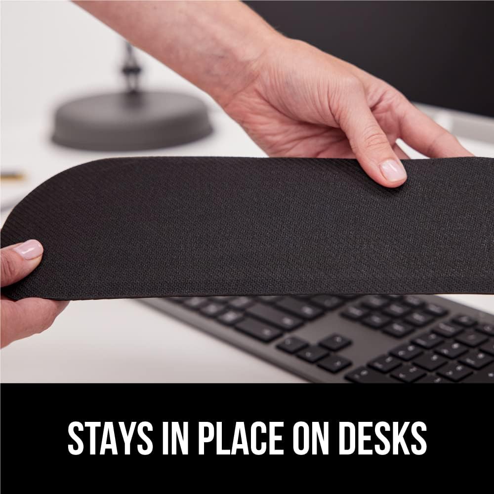 Gorilla Grip – Reposamuñecas ergonómico de espuma viscoelástica de gel suave para teclado y mouse, antideslizante, para aliviar el dolor al