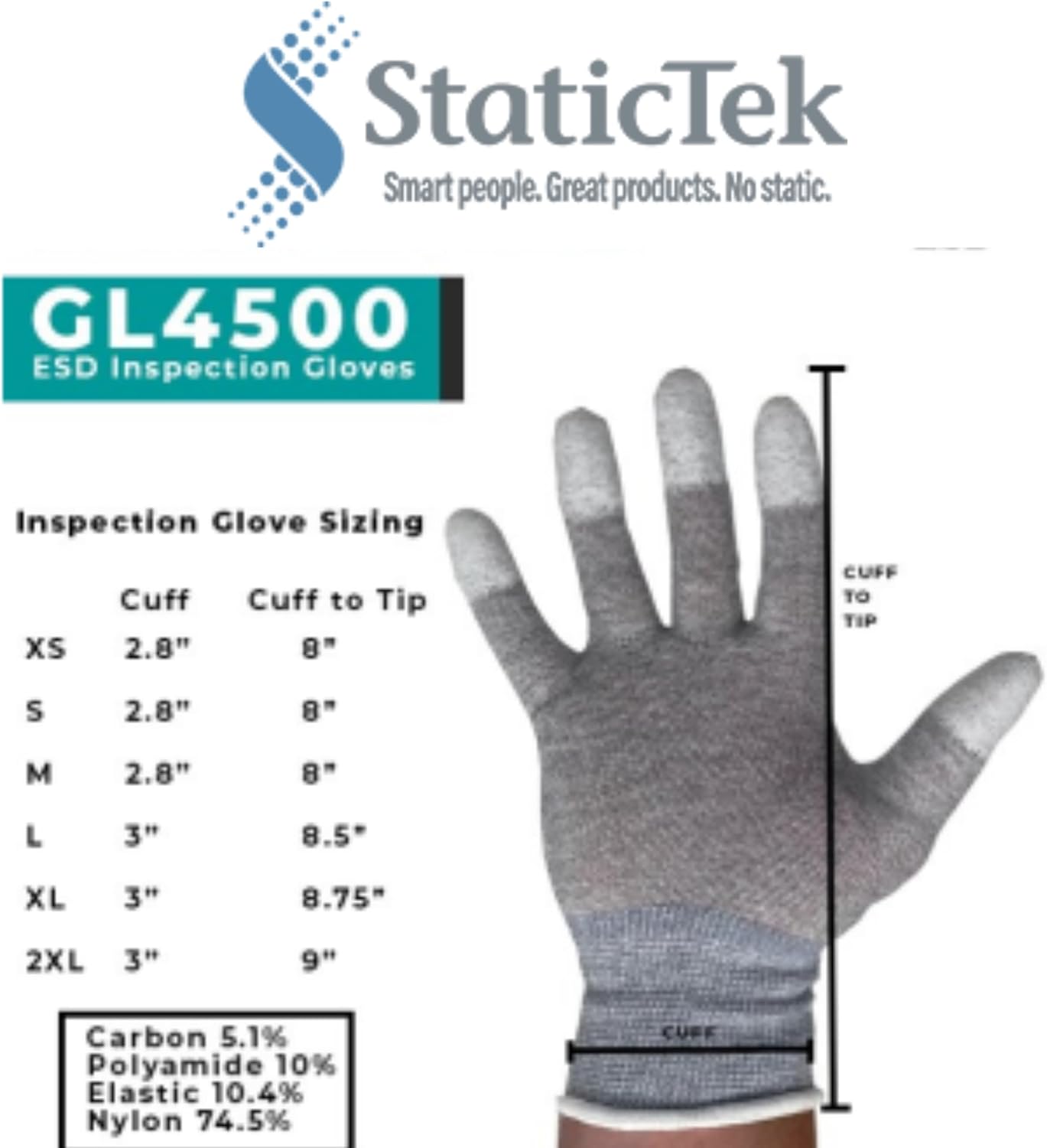 ESD Anti-Static Gloves – 12 Pairs Conductive Carbon Fabric Palm Coating Gloves for Safe Handling Work Gloves