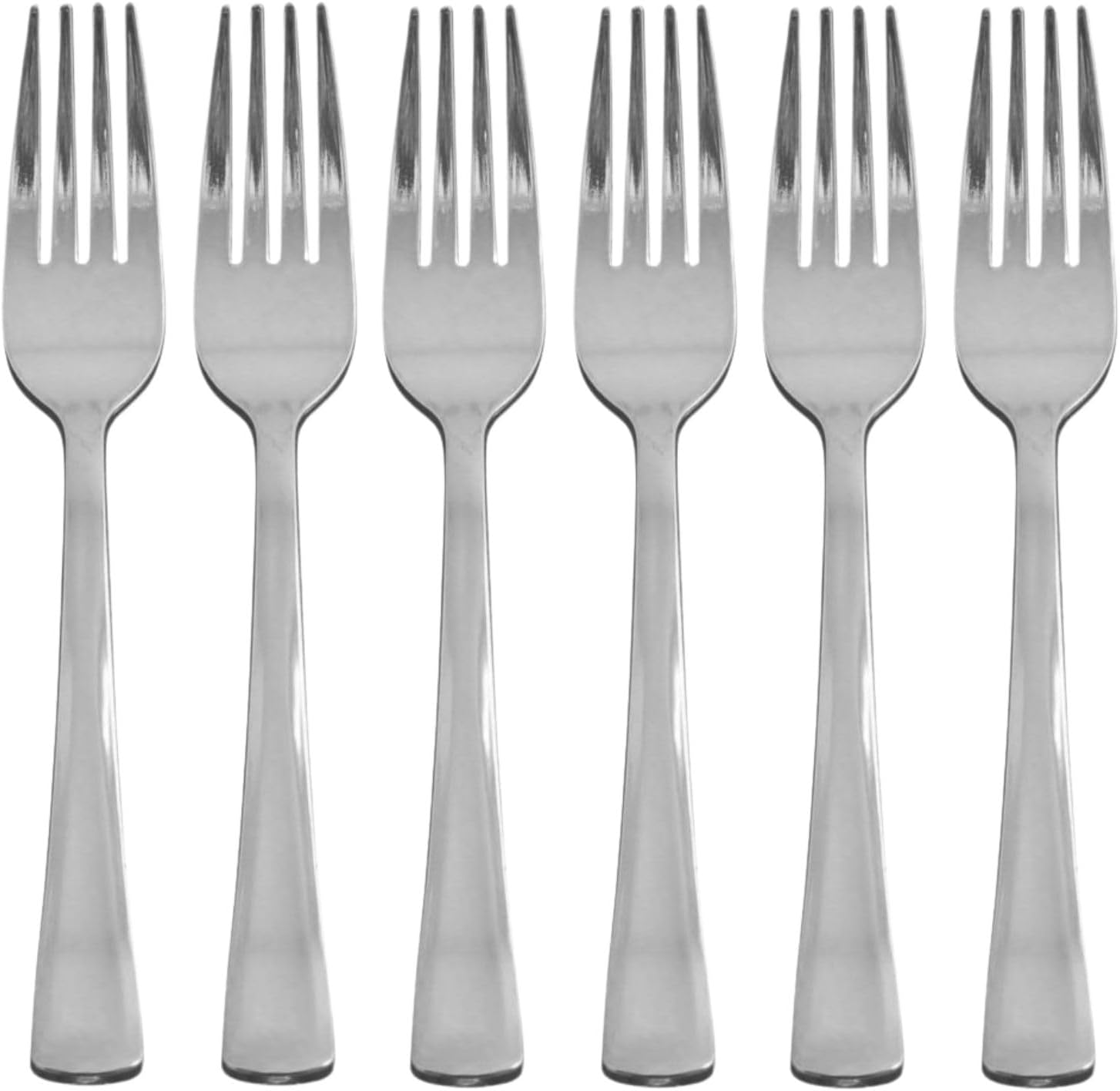 Blue Sky Dynasty Collection – Tenedores de plástico plateado  Paquete de 20