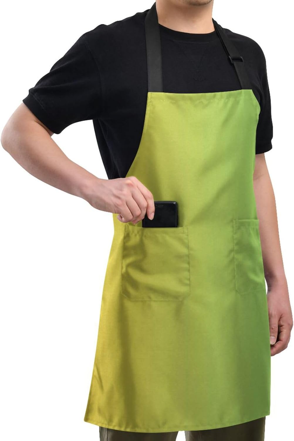 RPLIFE Colorful Kitties with Stars Man’s Kitchen Apron, Aprons for Men Pockets, Kitchen Apron Waterproof, Mans Apron Cooking