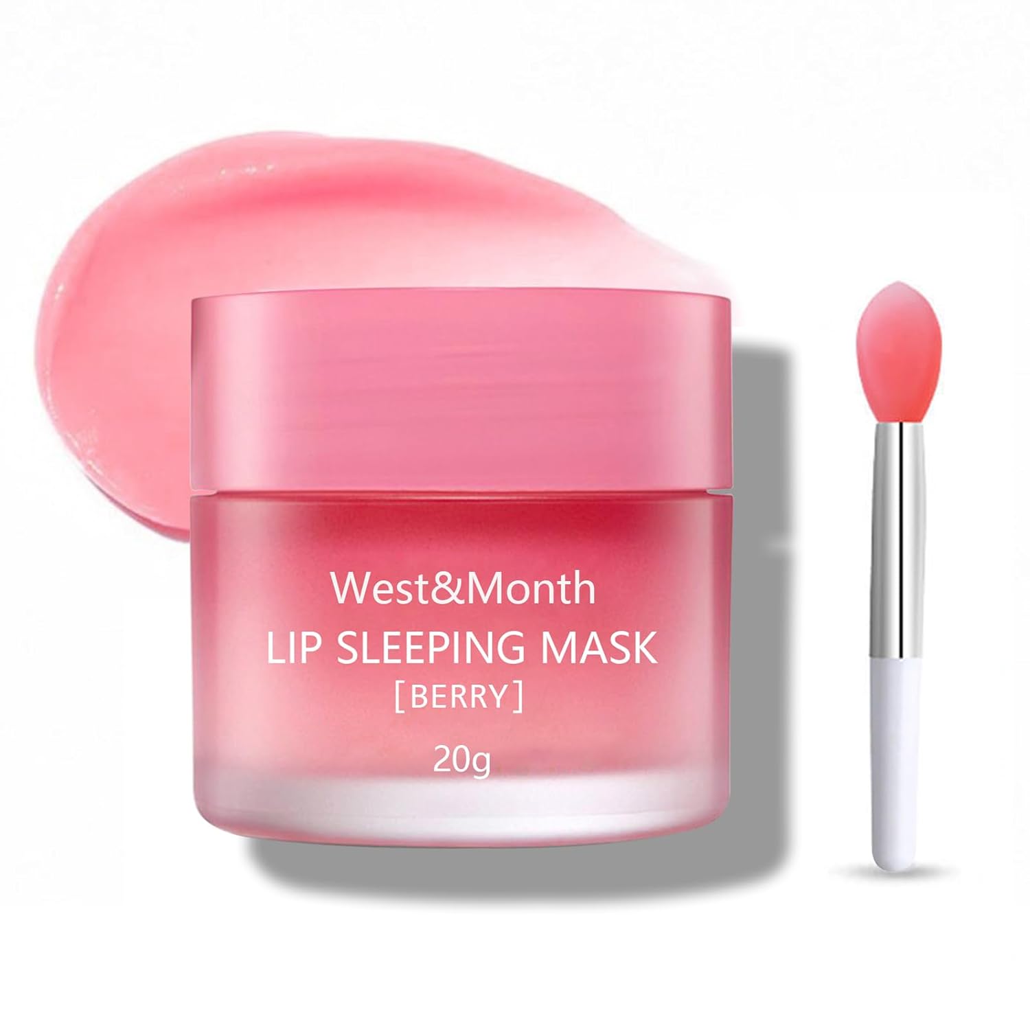 Máscara de labios para dormir, máscara de labios reparadora nocturna, hidratante y prevención exfoliante de labios secos y agrietados, vitamina E