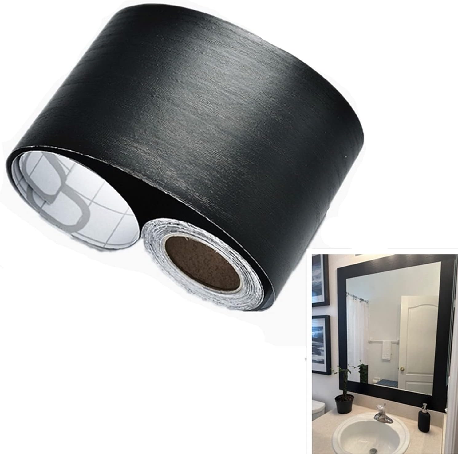 Papel tapiz autoadhesivo para salpicaduras, 32.8 ft, color negro