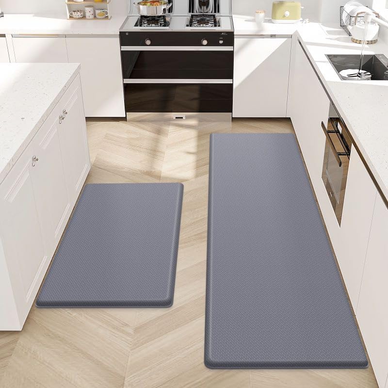 Tapete de cocina, 2 piezas de alfombras de cocina, tapetes de cocina acolchados para piso, tapete antifatiga, juego de alfombras de cocina, tapete